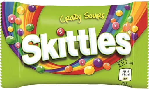 [SKIT002] Skittles Crazy Sours Bonbons 38 Gr