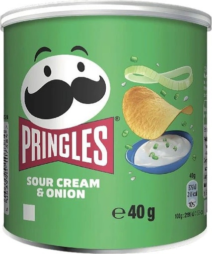Pringles Sour Cream & Onion Chips 40 Gr
