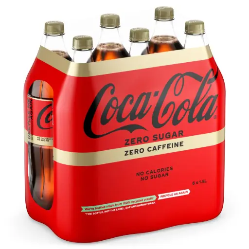 Coca-Cola Zero Sugar & Caffeine 6x1,5 L