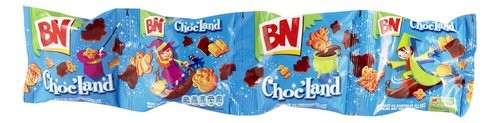 [BNMI003] BN Choc'Land Biscuits 4x37.5 Gr