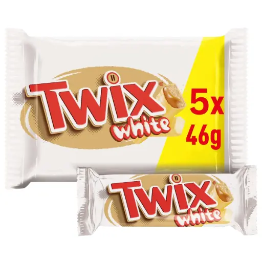 Twix White Barres Chocolatées 5x46 Gr