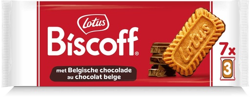 [LOTU006] Lotus Biscoff Spéculoos Chocolat Biscuits 7x22 Gr