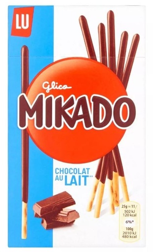 Lu Mikado Chocolat au Lait Biscuits 75 Gr