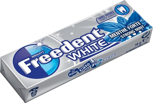 [FREE003] Freedent White Menthe Forte Chewing-gum 10 Pcs