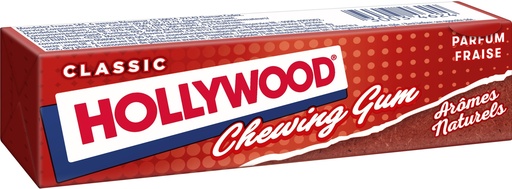 [HOLL003] Hollywood Fraise Chewing-gum 31 Gr