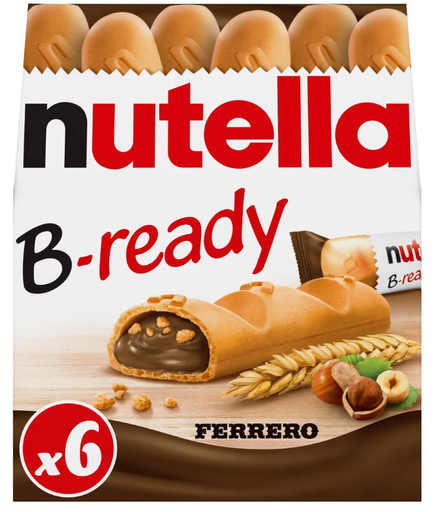 [NUTE001] Nutella B-Ready 6 Pièces 132 Gr