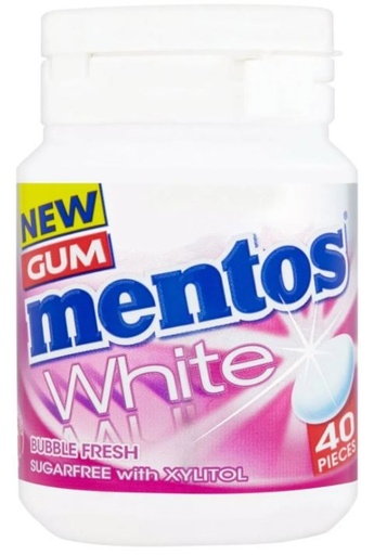 [MENT014] Mentos White Bubble Fresh Chewing-Gum 40 Pièces