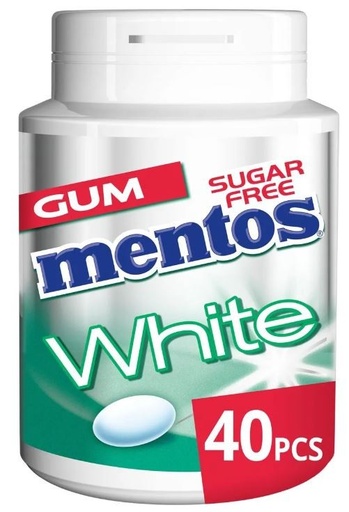 Mentos White Green Mint Chewing-Gum 40 Pièces