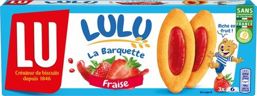 [LULU001] Lu Lulu La Barquette Aux Fraises Biscuits 120 Gr