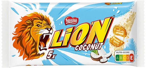 [NEST006] Nestlé Lion Coconut Barres Chocolatées 5x30 Gr