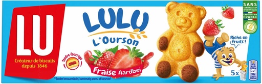 [LULU002] Lu Lulu Oursons à la Fraise Cake 5x30 Gr
