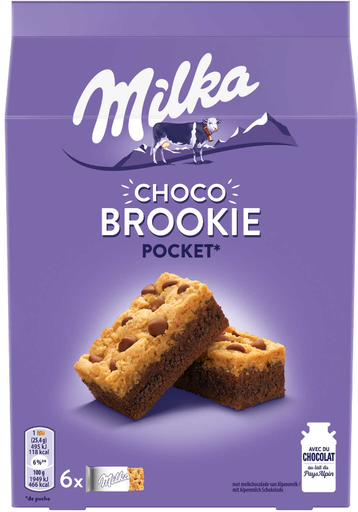 [MLKA021] Milka Choco Brookie Pocket Cakes 152 Gr