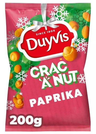 Duyvis Crac'A'Nut Paprika Cacahuètes 200 Gr