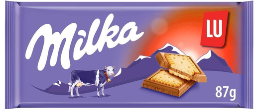 Milka Lu Sandwich Tablette Chocolat 87 Gr