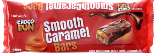 Choco Fun Smooth Caramel Barres Chocolatées 6x36 Gr