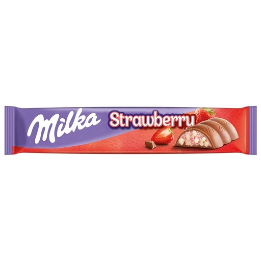 [MLKA023] Milka Strawberry Barre Chocolatée 36,5 Gr