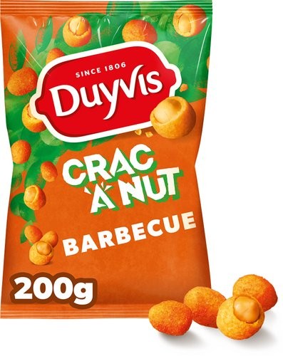 Duyvis Crac'A'Nut Barbecue Cacahuètes 200 Gr