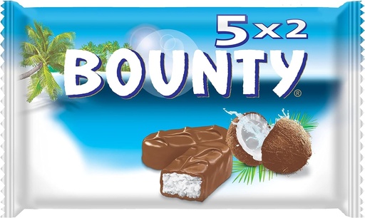 Bounty Barres Chocolatées 5x57 Gr