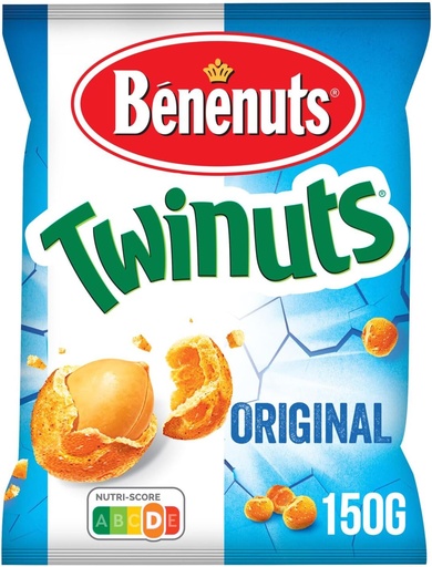[BENE002] Benenuts Twinuts Original Salé Cacahuètes 150 Gr