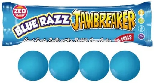 [038124] Jawbreaker Blue Razz Bubblegum 4 Pièces