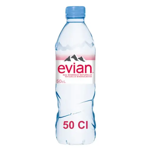 Evian Eau Plate 50 Cl
