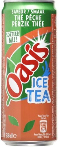 [OASI010] Oasis Ice Tea Pêche Canette 33 Cl